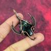 Seraphinite Pendant Copper Wire Wrapped Pendant Handmade Gemstone Pendant Bull Face Shape Pendant Copper Wire Wrap Jewelry Engagement Gifts