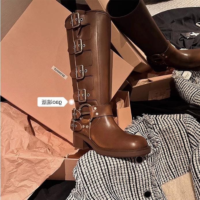 Grape Mother of the Same Style, Large Tube Circumference Boots Women's Widened Boots, Western Cowboy Boots 42 Large Size Women's Shoes 41-43