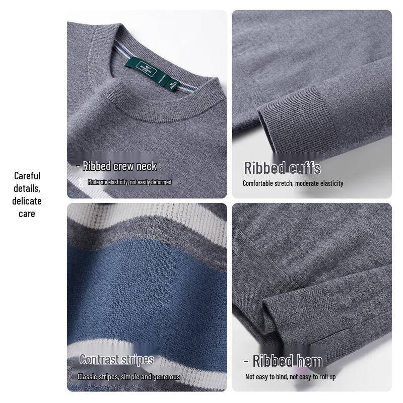 Septwolves Men's Half-Turtleneck Lambswool Sweater