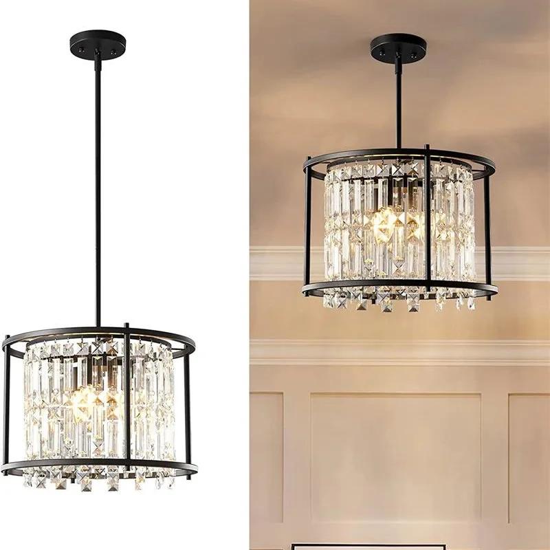 Modern minimalist luxury crystal chandelier K9 living room dining room ceiling light Nordic creative home lighting fixtures