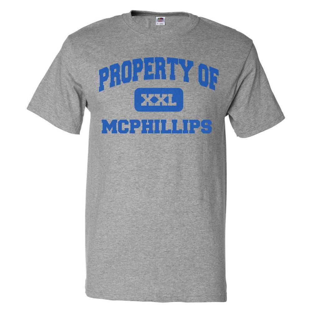 Camiseta Property of Mcphillips Camiseta DivertidaSe abre en una nueva ventana o pestaña S