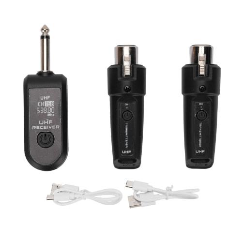 Microphone Transmitter Receiver XLR System Rechargeable Adapter Dynamic Microphone 6.35mm Interface for Vocal Concerts and Events