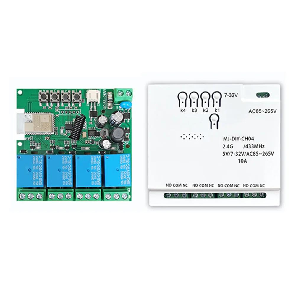 1pc Smart Switch For Blue-tooth Mesh Smart Switch Voice Activation Remote Controlled Dual-channel & 4 Channels Switch Tools