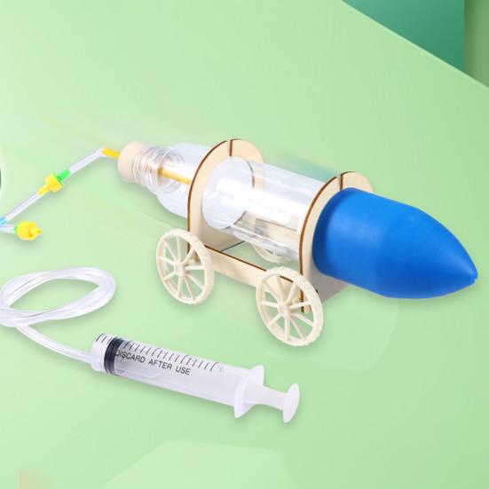 

DIY Air-Powered Car STEM Kit Plastic Physics Science Toy for Kids Build Your
