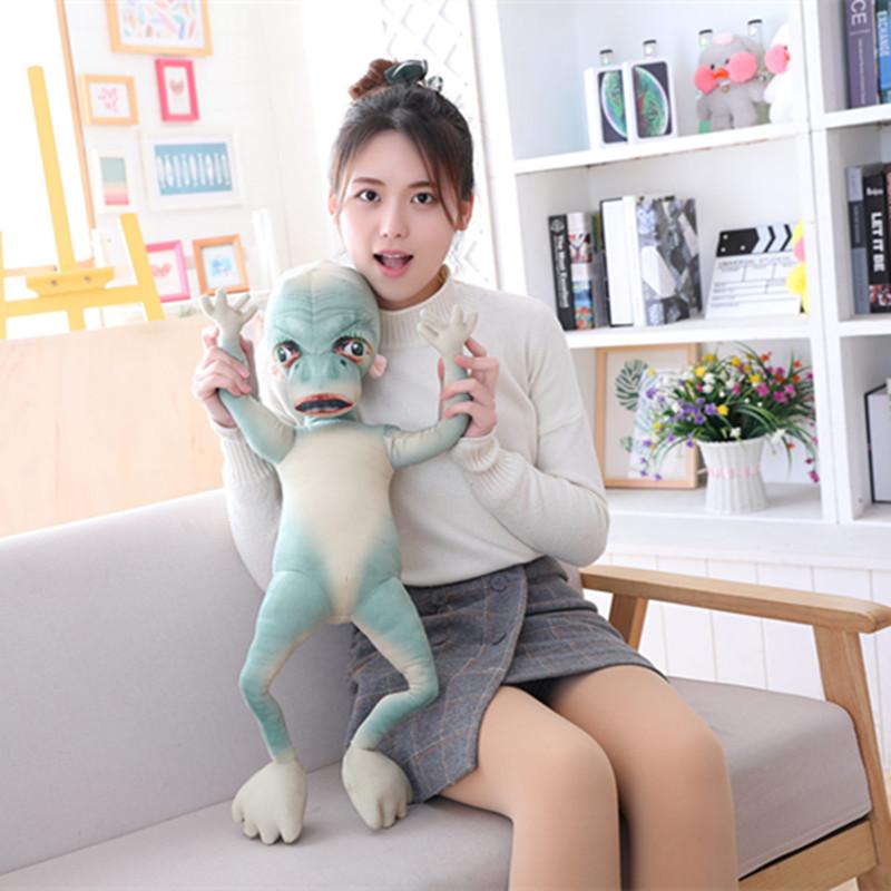 Direct Sales 3D Simulation Crazy Alien Doll Creative Pillow Cushion Plush Toy Funny Holiday Gift