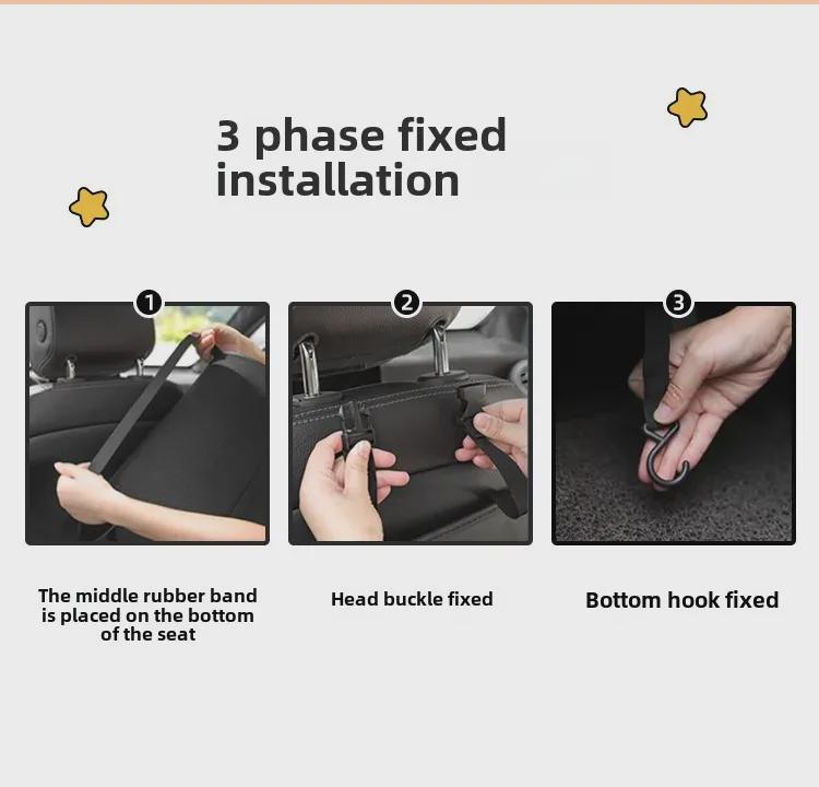 Niedlicher Cartoon Anti-Tritt Autositz Rückenschutz Pad für Kinder