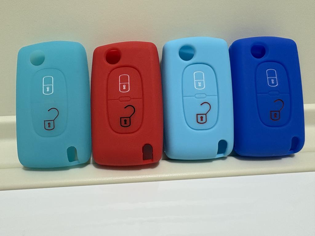 Pusakieyy S Of New Replacement Soft Silicone Car Key Case Fob Cover For Citroen C1 C2 C3 Etc. 2 Button Remote Flip Fob Holder