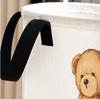 Toy Bear Laundry Basket Foldable Large Capacity Canvas Storage Bucket Children's Toy Clothing Storage Home Bathroom