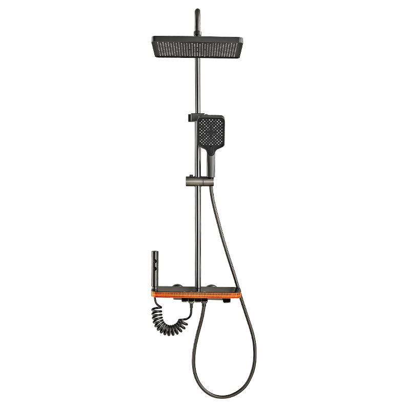 

Система для душа в ванной Комбинация для душа Светодиодная подсветка Набор душевой лейки Смеситель для ванны Температура Цифровой дисплей Горячий Холодный Смеситель Души