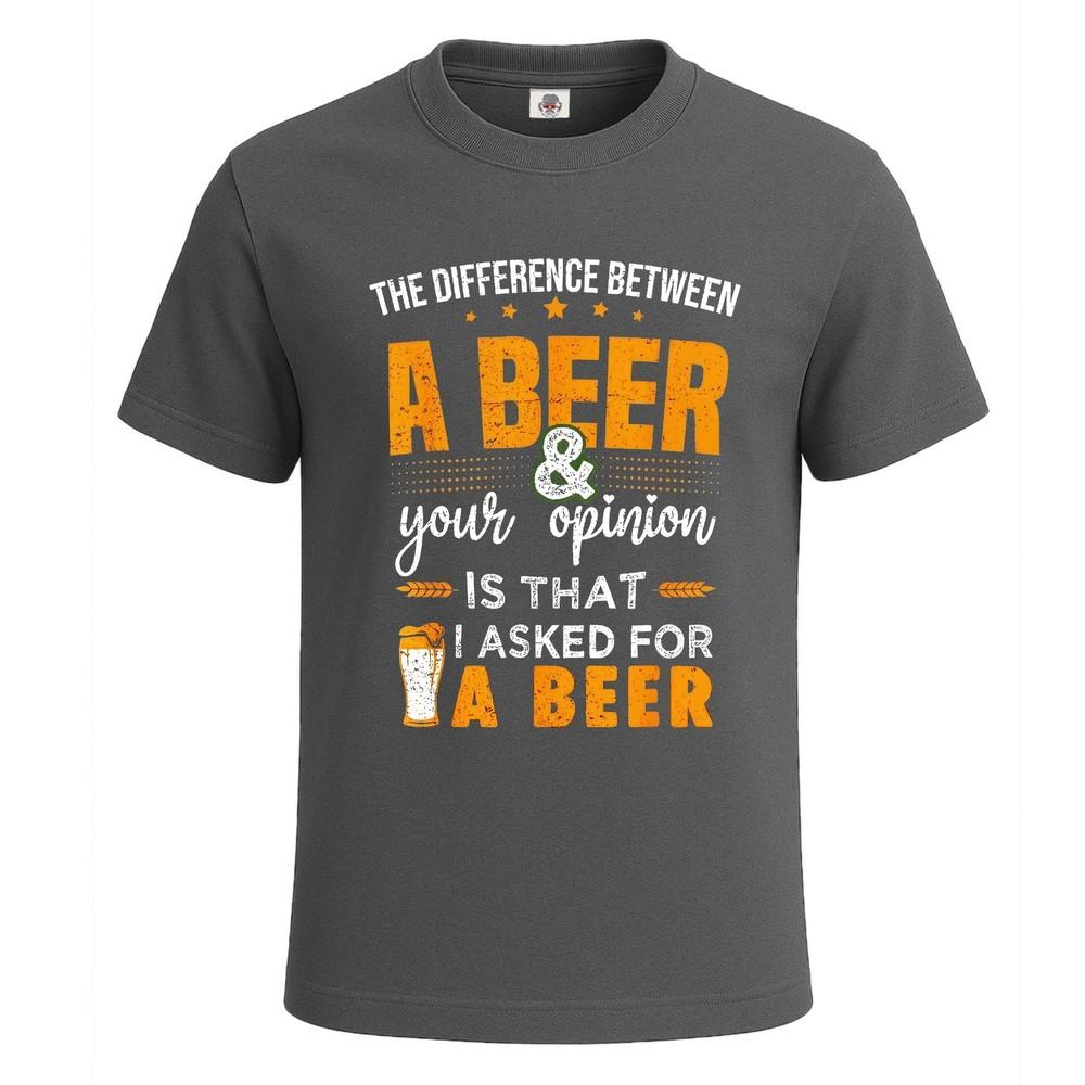 A beer your opinion is that funny joke tshirt for mens novelty gift tee top 2XL