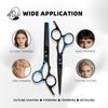 Pro Barber Blue-Black Stainless Steel Thinning Scissors for Hair Salon Stylists