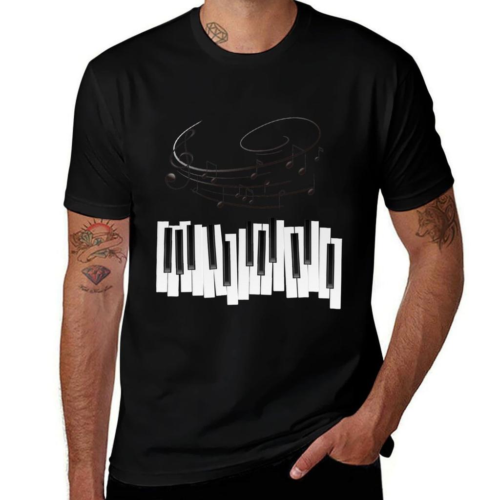 Piano Keyboard Tshirt Quick Dry Fishing Tshirt