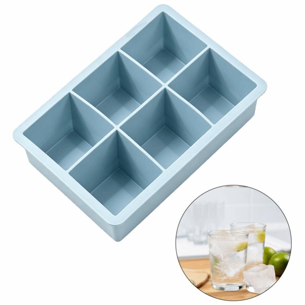 2 pcs Leak Proof Ice Cube Maker Silicone Chocolate Candy Mold Ice Cube Tray Cocktails Making