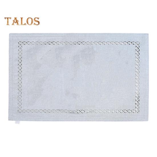 Waterproof Placemat Geometric Hollow Out Square Shape Thickened Heat-Resistant Non-Slip Parties Weddings Banquets Table Decoration Dining Kitchen Mat