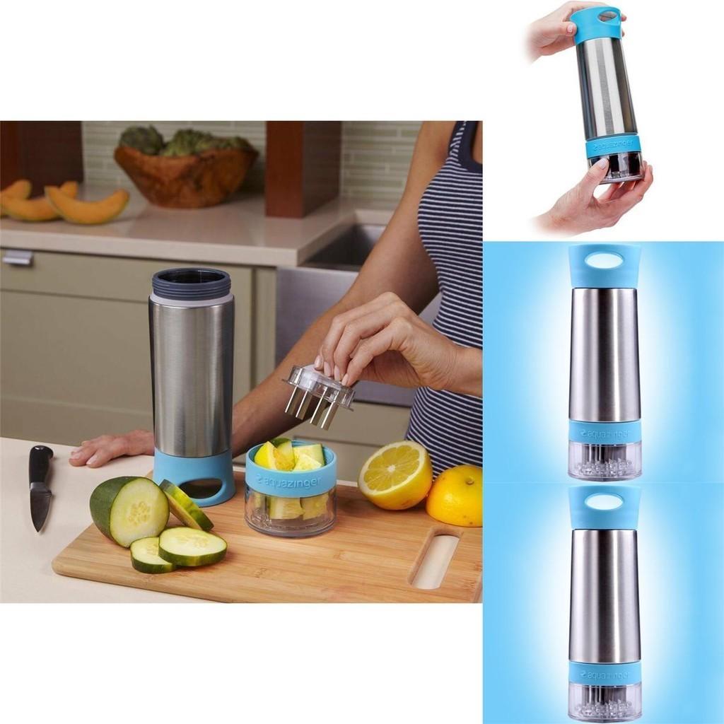 Aqua Zinger Flavor Infuser Flavored Water Bottle With Stainless Steel Design For Healthy Hydration