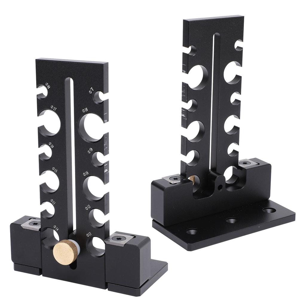 Dübelhersteller Vorrichtung Bausatz Holz 12 Löcher Verstellbare Schneidplatte Aluminiumlegierung Bohrmaschine Fräsen Rund