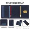 For iPhone 16 Magnetic Case BETOPNICE Leather Phone Cover Kickstand with Detachable Card Bag