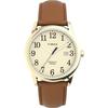 TIMEX Mens Womens Easy Reader Color Pop Gold x Brown TW2R62700 Watch