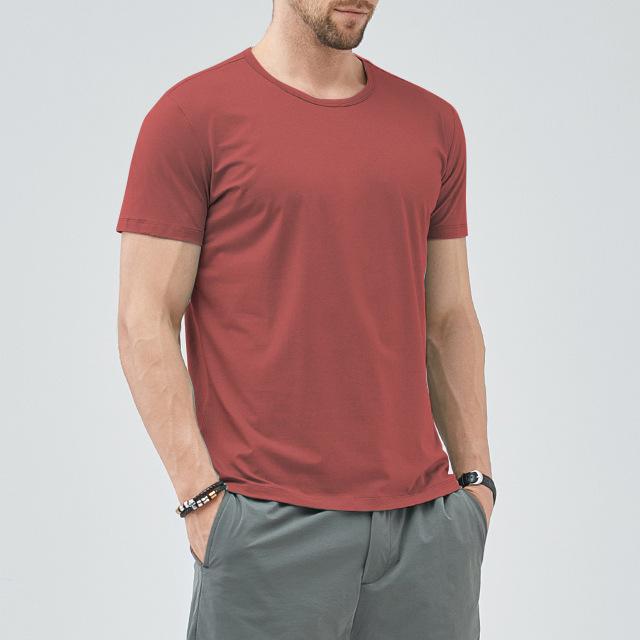 Men's Casual T Shrits Black Short Sleeve T-Shirt for Summer