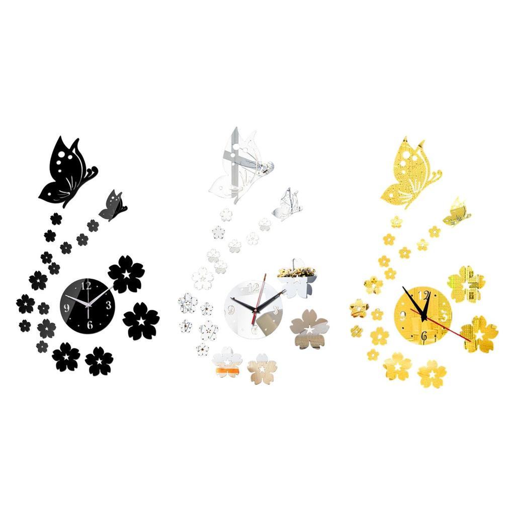 Luxury DIY Silent Acrylic Wall Clock Modern Design Decorative Fashionable Wall Art for Bedroom Office