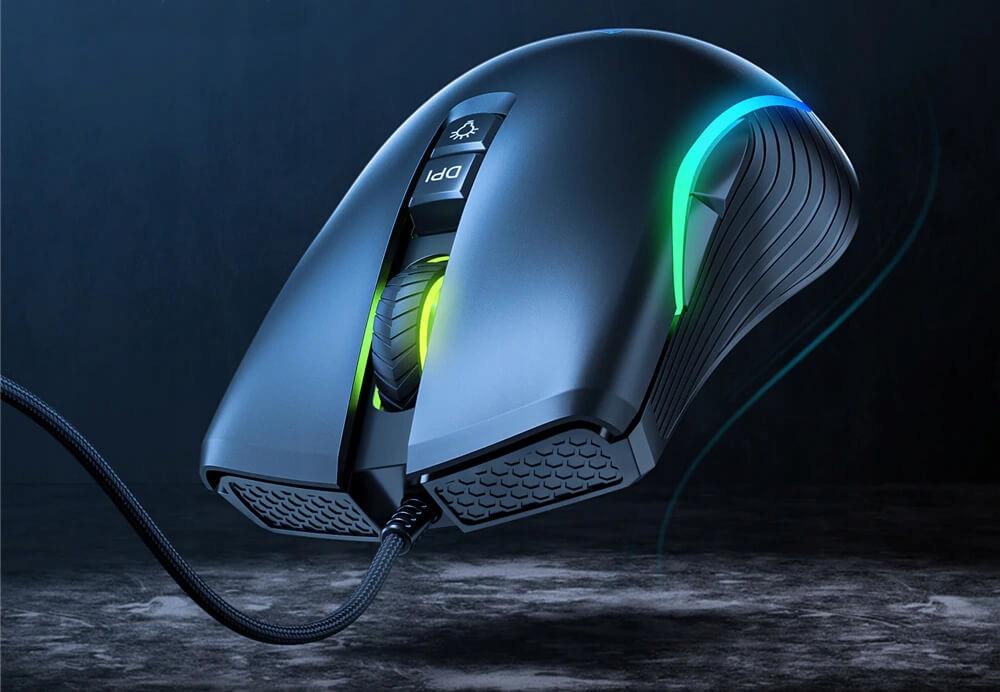 Gaming-Maus ONIKUMA CW905 schwarz kabelgebunden 6 Tasten RGB