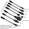 DC 5.5x2.1mm Female Power Cable Adapter to M12 M16 3Pin XLR RCA 8.0x1.6 5.5x2.5 IEC C13 for E-Bike Scooter Charger Accessories
