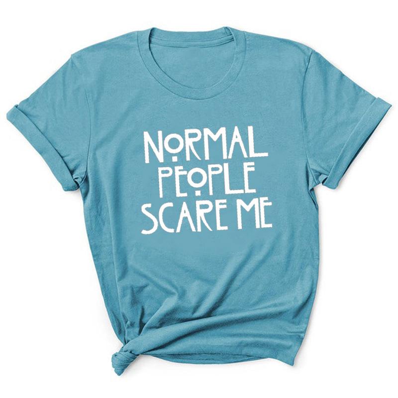 Summer Print Loose Round Neck Pure Cotton Short Sleeved Shirt T-Shirts Women’s