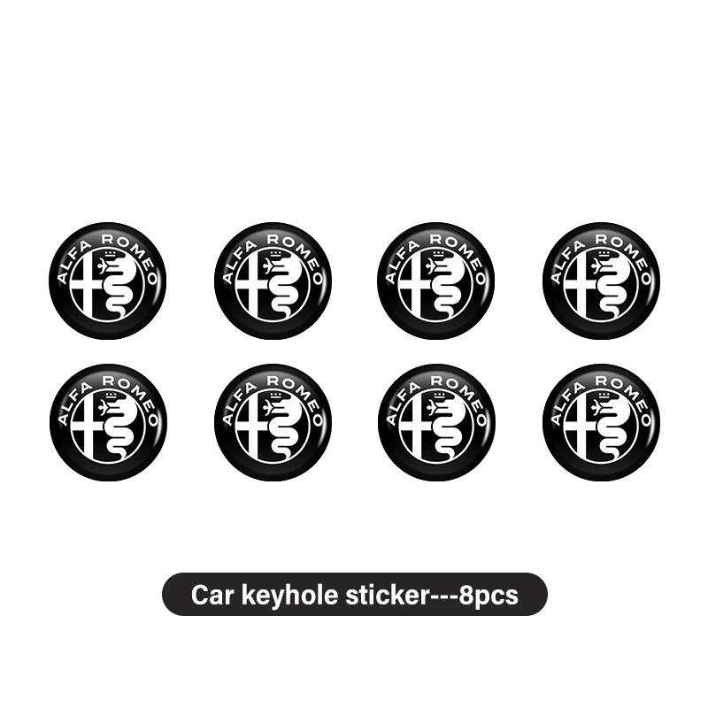 Bildekaler För Alfa Romeo Bilstyling Lås Nyckelhålskal Nyckelskydd Dekaler Dekorationstillbehör För Alfa Romeo Giulie