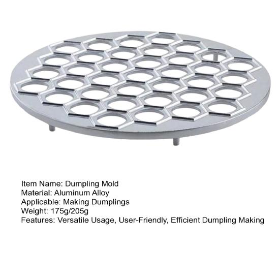 Russian Dumpling Mold 37 Holes Metal Ravioli Maker Pelmeni Meat Dumplings Cutter Effortless Homemade Dumplings Maker for Restaurant Home