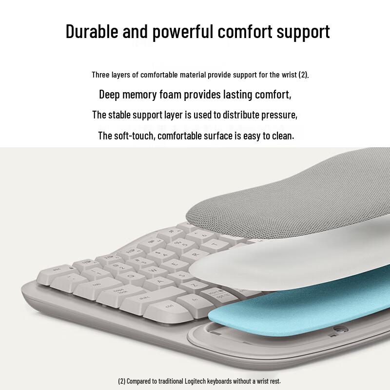Logitech Wave Keys Ergonomic Wireless Keyboard
