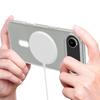 For iPhone 17 Air Clear Phone Case Compatible with MagSafe TPU+Acrylic Back Cover
