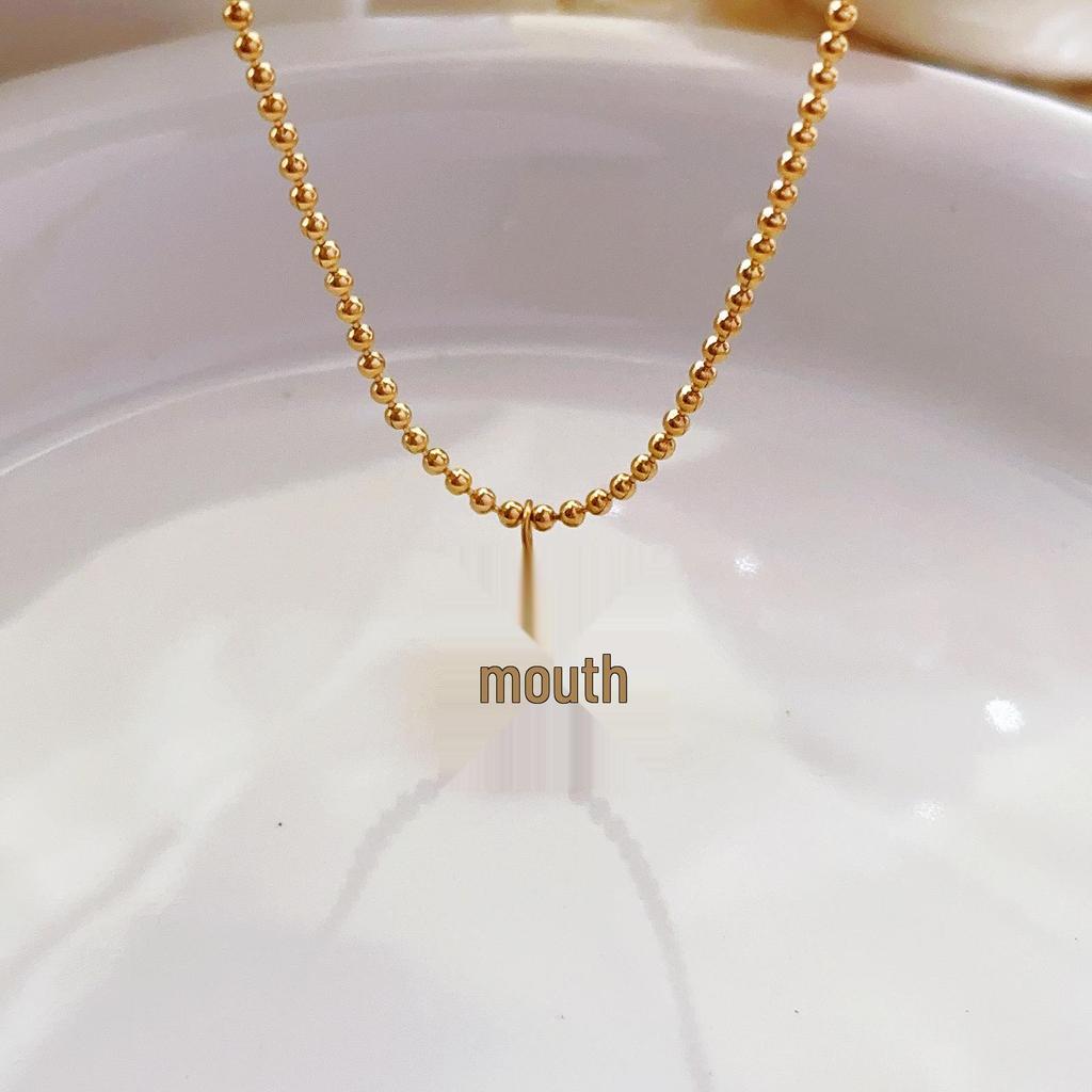 18K Gold-Plated Titanium Steel Necklace with Shell Pendant - Versatile, Stylish, and Durable Design for Women