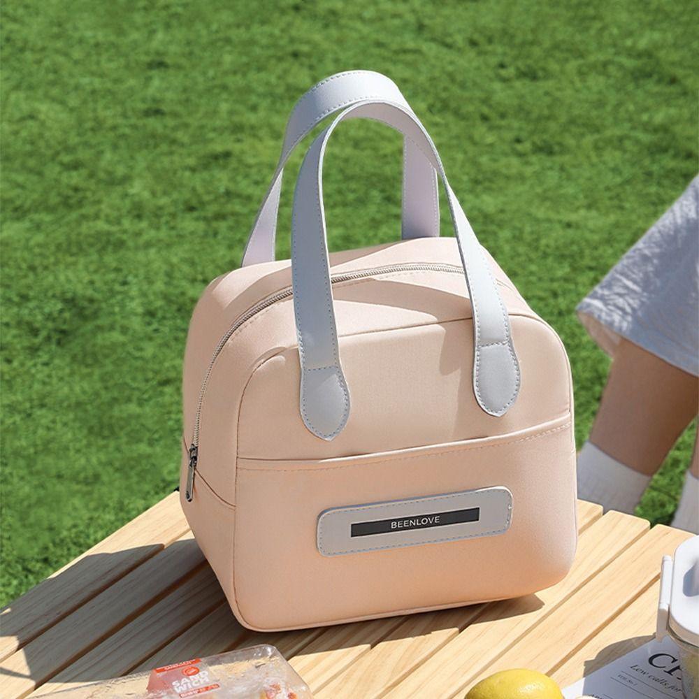 Portable Insulated Tote Bag Handheld Thermal Lunch Pouch Fashion Insulated Cooler Bags  Picnic