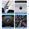 7 Pezzi Emblema Cofano Anteriore Auto Logo 50° Anniversario 82mm + Distintivo Posteriore 74mm + Coprimozzo Ruota 68mm Copertura Decorativa Styling per BMW M
