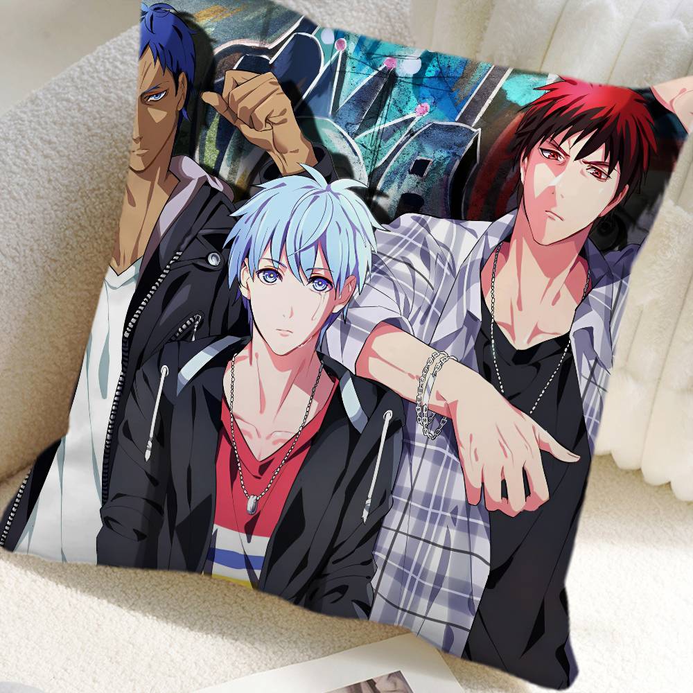 Sports Anime Kurokos Basketball Pillow Case Square Pillow Bedroom Sofa Leisure Comfort Cushion Car Home Decoration
