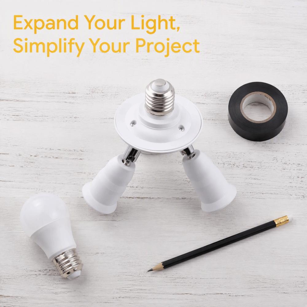 PBT Lamp Holder Converter Adjustable Direction Lamp Socket Adapter Bulb Adapter Holder  Photography
