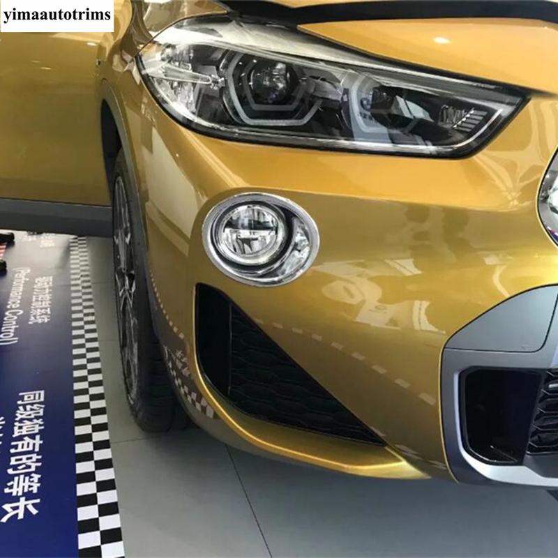 Chrome Door Rearview Mirror Shell Cap / Strip / Front Bumper Fog Light Lamp Cover Trim Accessories For BMW X2 F39 2018 -