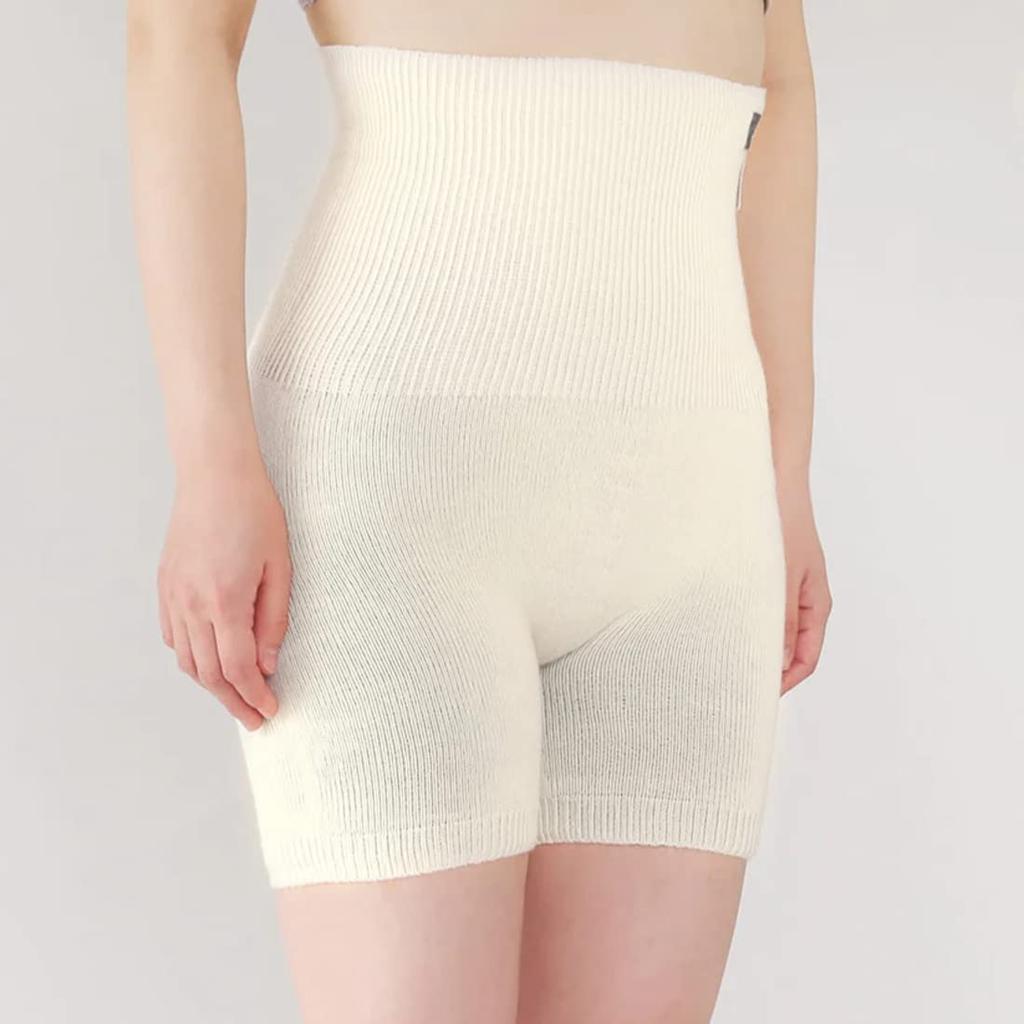 Kurashikinu Harapan Short Belly Warmer Pants for Made with Natural Silk and Wool Suitable for Sensitive and Dry Warms and Prevents Made in Women,