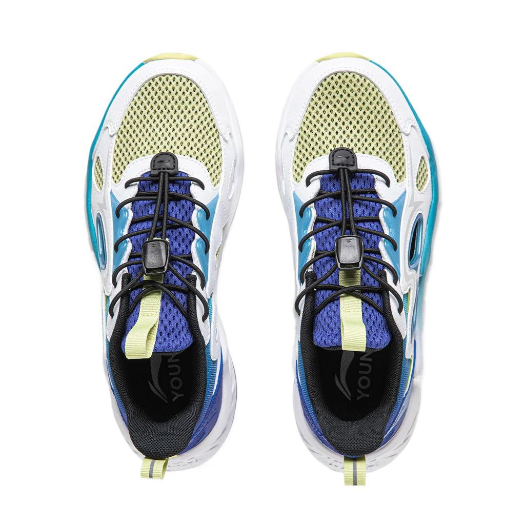 Li Ning Kids Sports Lifestyle Synthetic Leather Fashion Simple Comfortable Aesthetic Low-Top Casual Shoes Men casual shoes YKCU140-7