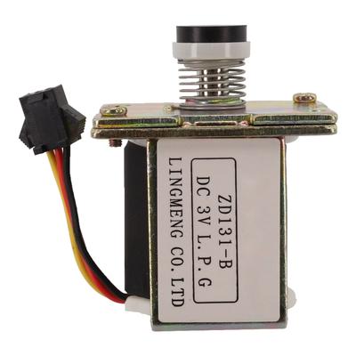 Accesorio de Válvula de Gas Válvula Solenoide DC3V Control de Calentador Eléctrico Diámetro 14mm Cabezal de Goma Fabricado con Materiales Seguros