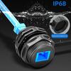 IP68 Waterproof LC Fiber Optics Coupler Adapter Panel Mount Connector With Dustproof Cover For Outdoor Data Center Use