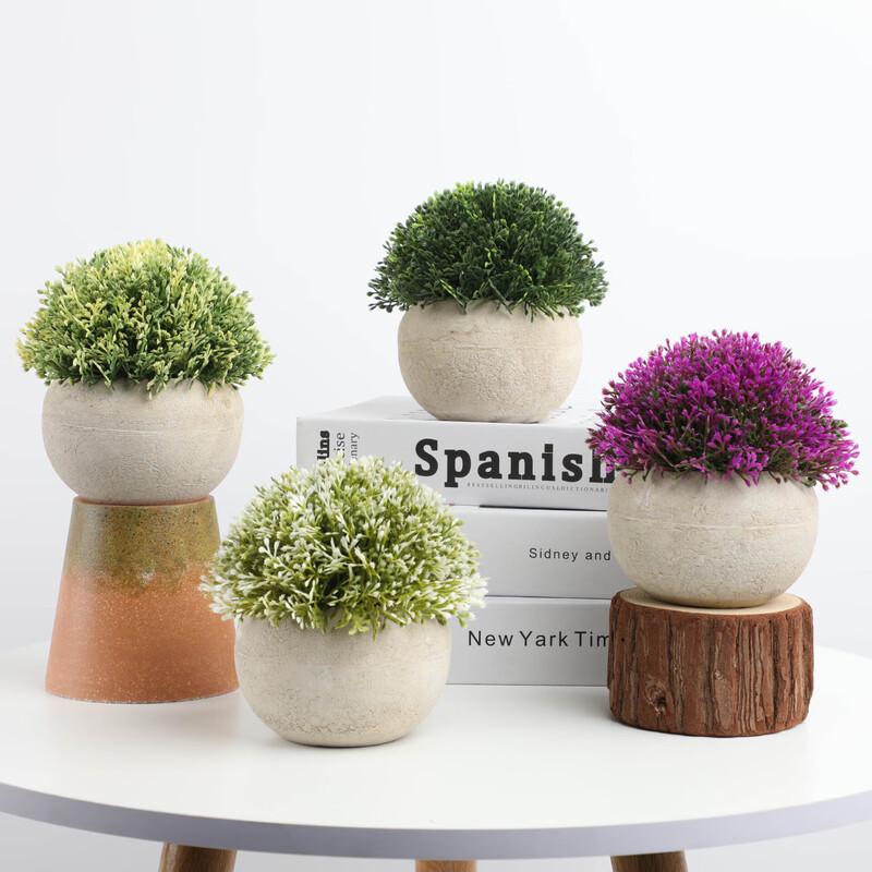 Changbaosen Desktop Mini Artificial Potted Plant