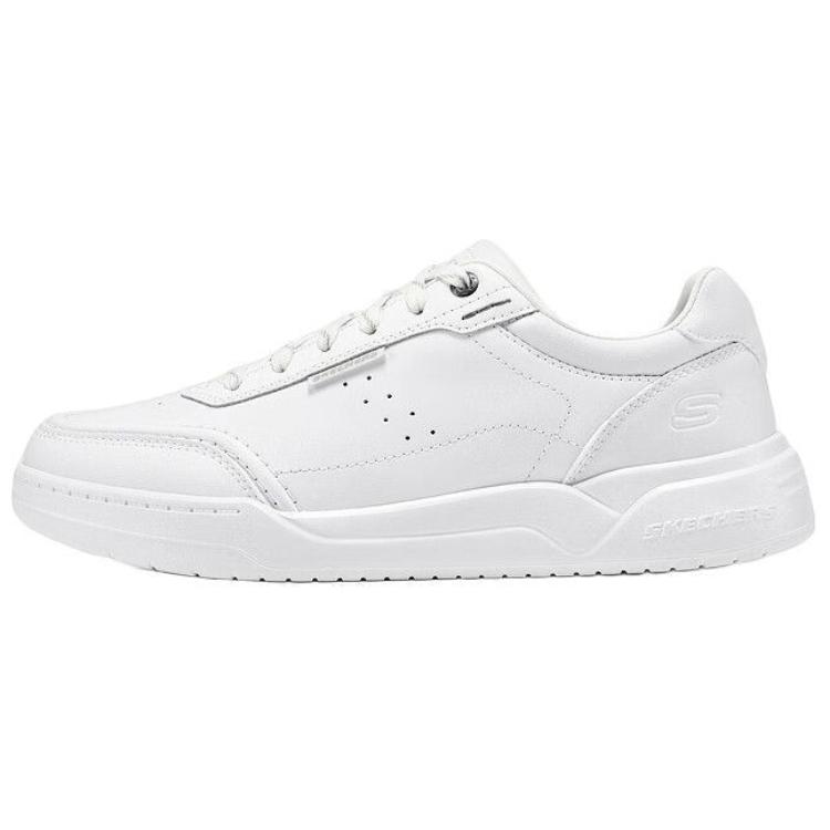 Skechers Corliss Mens USA Street Wear Lightweight Comfortable Simple Classic Fashion Casual Relaxed Low-Top Skate Shoes Men sneaker White 211250-WHT 39.5