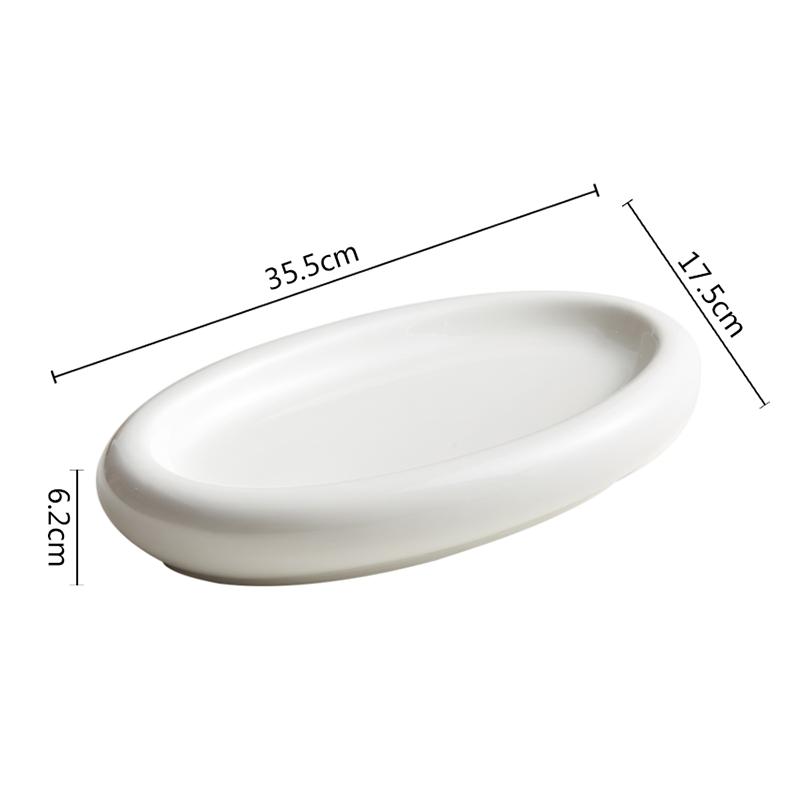 

Овальная керамическая тарелка для приготовления сашими, суши, сервировочное блюдо, домашняя кухня, однотонная посуда, тарелка для закусок, десертов, тарелка для стейка