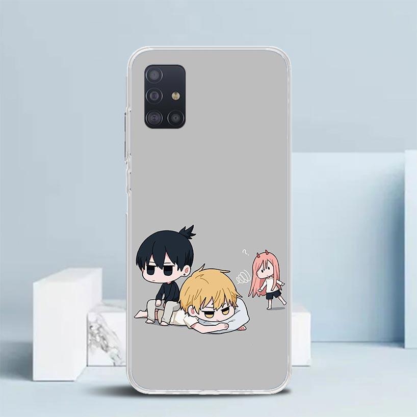 C-Chainsaw Mans Cute Soft Cover for Samsung Galaxy A12 A22 A32 A52 A72 A02S Phone Case Note 20 Ultra 10 S10 Plus A51 A71 A50S A2