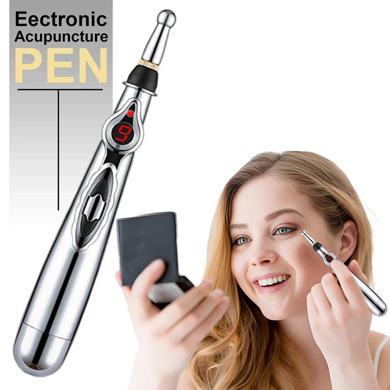 Electronic Acupuncture Point Massage Pen Multi-Function Meridian Press Energy Therapy Power Pen Pain Relief Tool