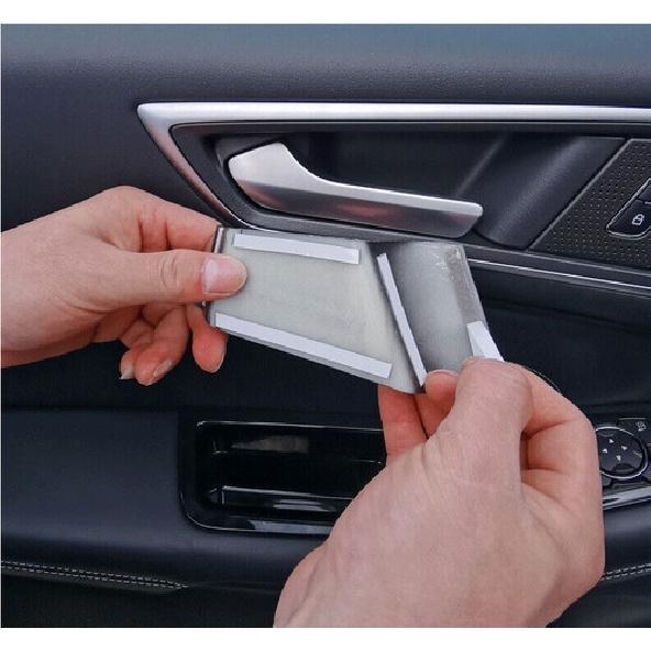 For FORD EDGE 2015- Carbon Fiber Inner Car Door Handle Bowl Cover Trim