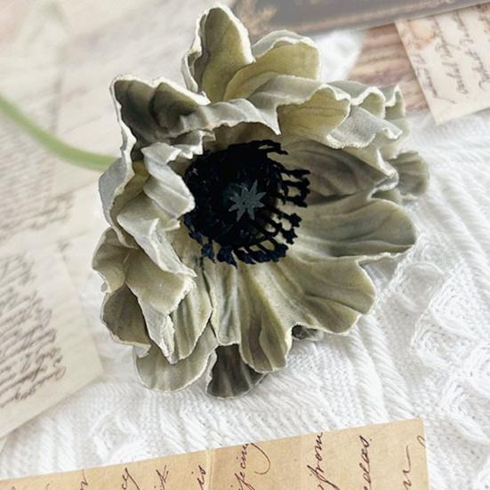 11.8" Artificial Flower Long Stem Realistic Faux Silk Ranunculus Bouquet for Home Kitchen Wedding Decoration Floral Arrangement Spring Table