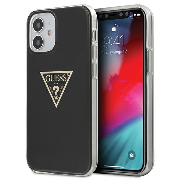 Guess Guhcp12Spcumptbk Iphone12 Mini 5,4 Czarny/Black Hardcase Metallic Collection