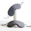 Blackout Sleep Mask with Adjustable Strap Dual-Sided Cooling Warming Fabric Eye Mask for Fatigue Relief Comfortable Eye Cover for Travel Home Office